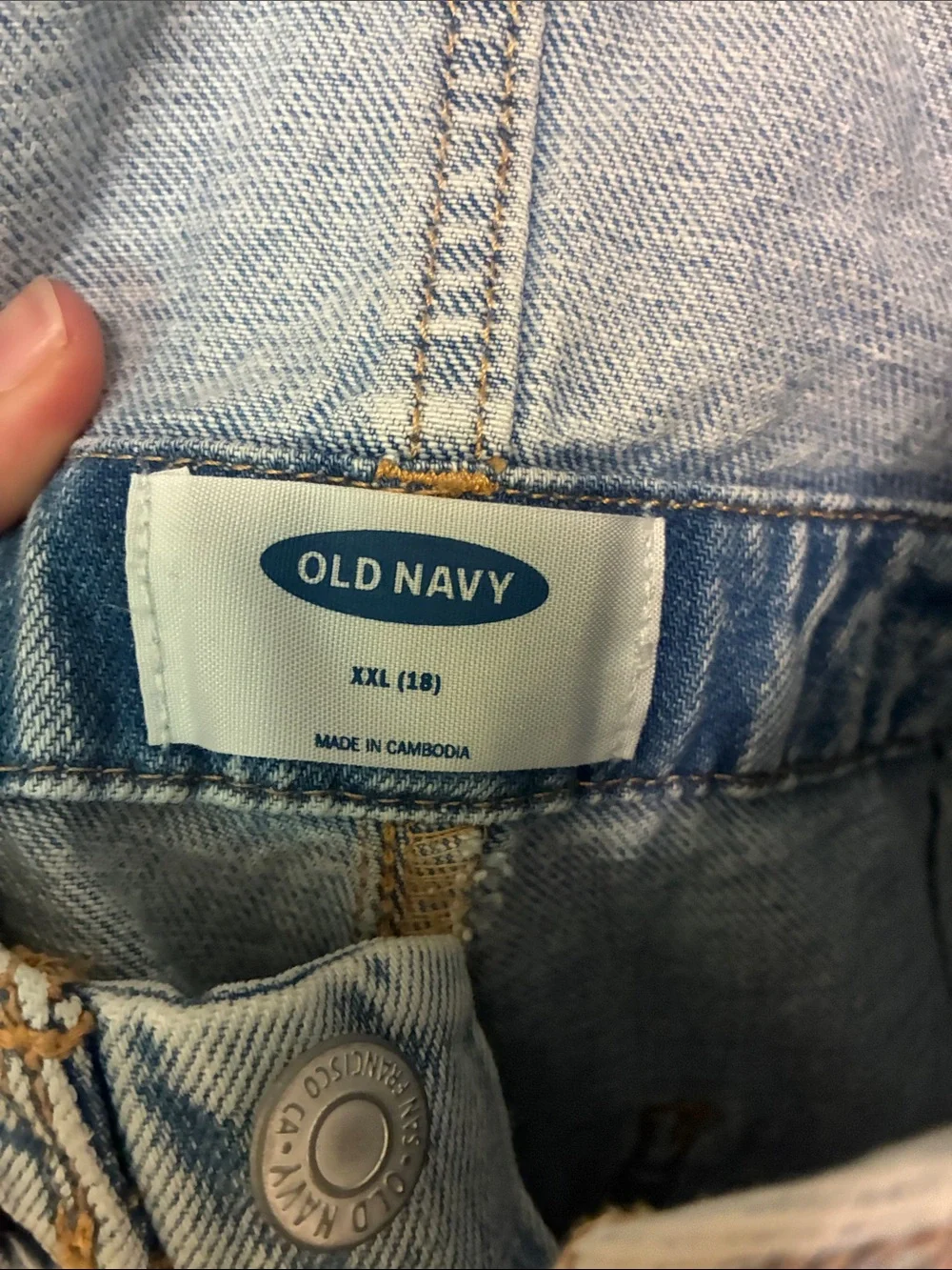 Old Navy Light Blue Denim Overall One-Piece